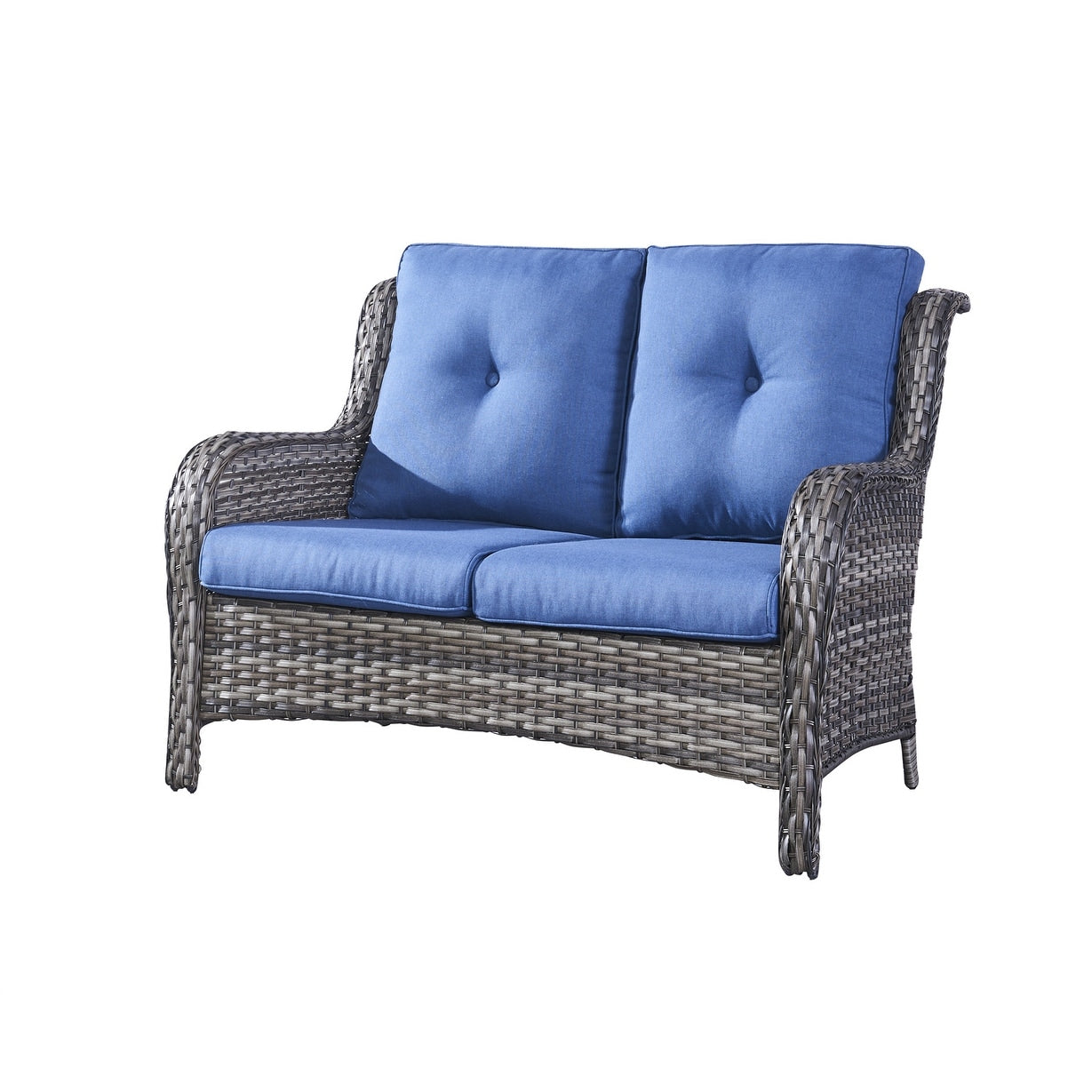 Ensemble de canapés d'extérieur en osier Gymojoy avec causeuse et canapé en rotin