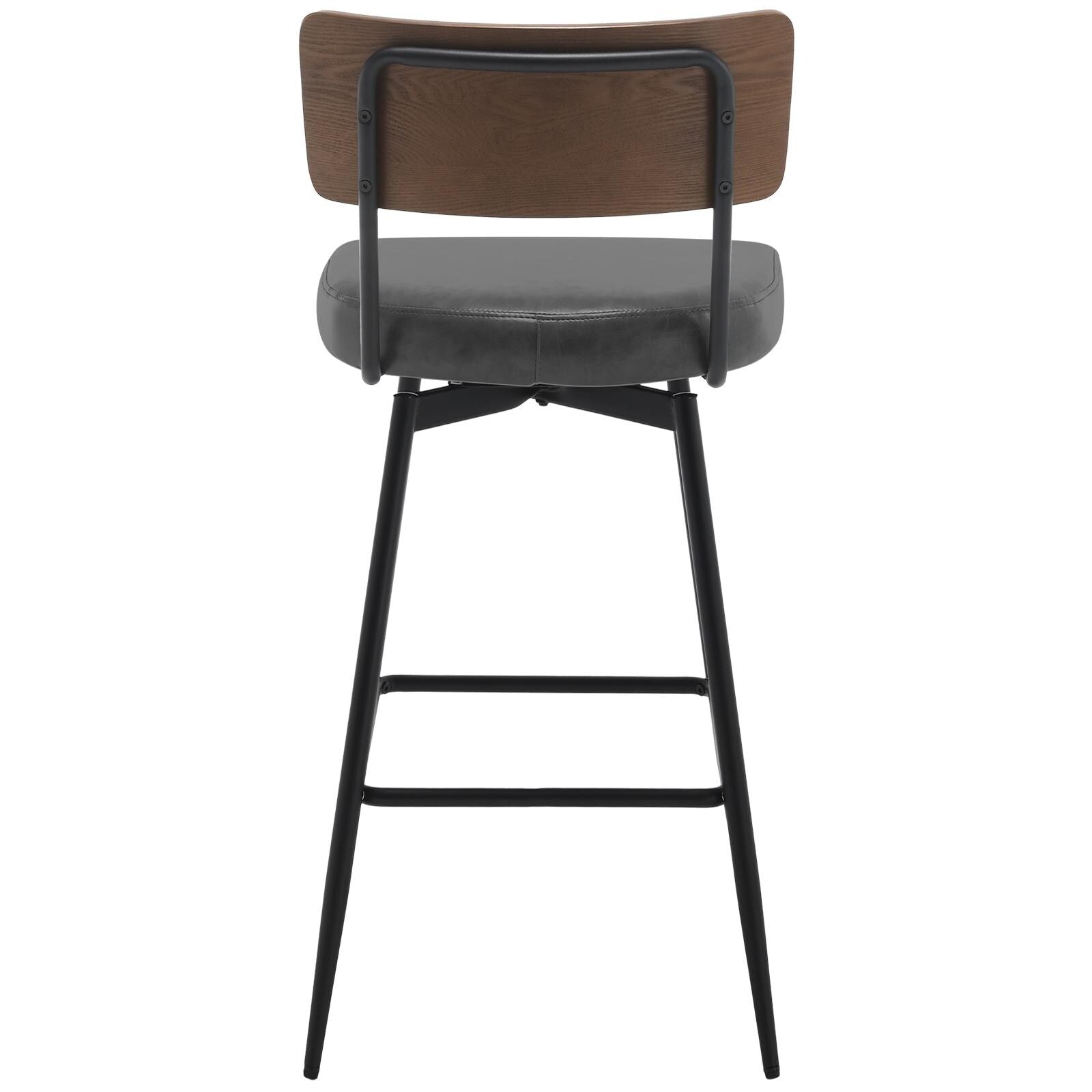 Lot de 2/3/4 tabourets de bar/comptoir pivotants rembourrés en similicuir