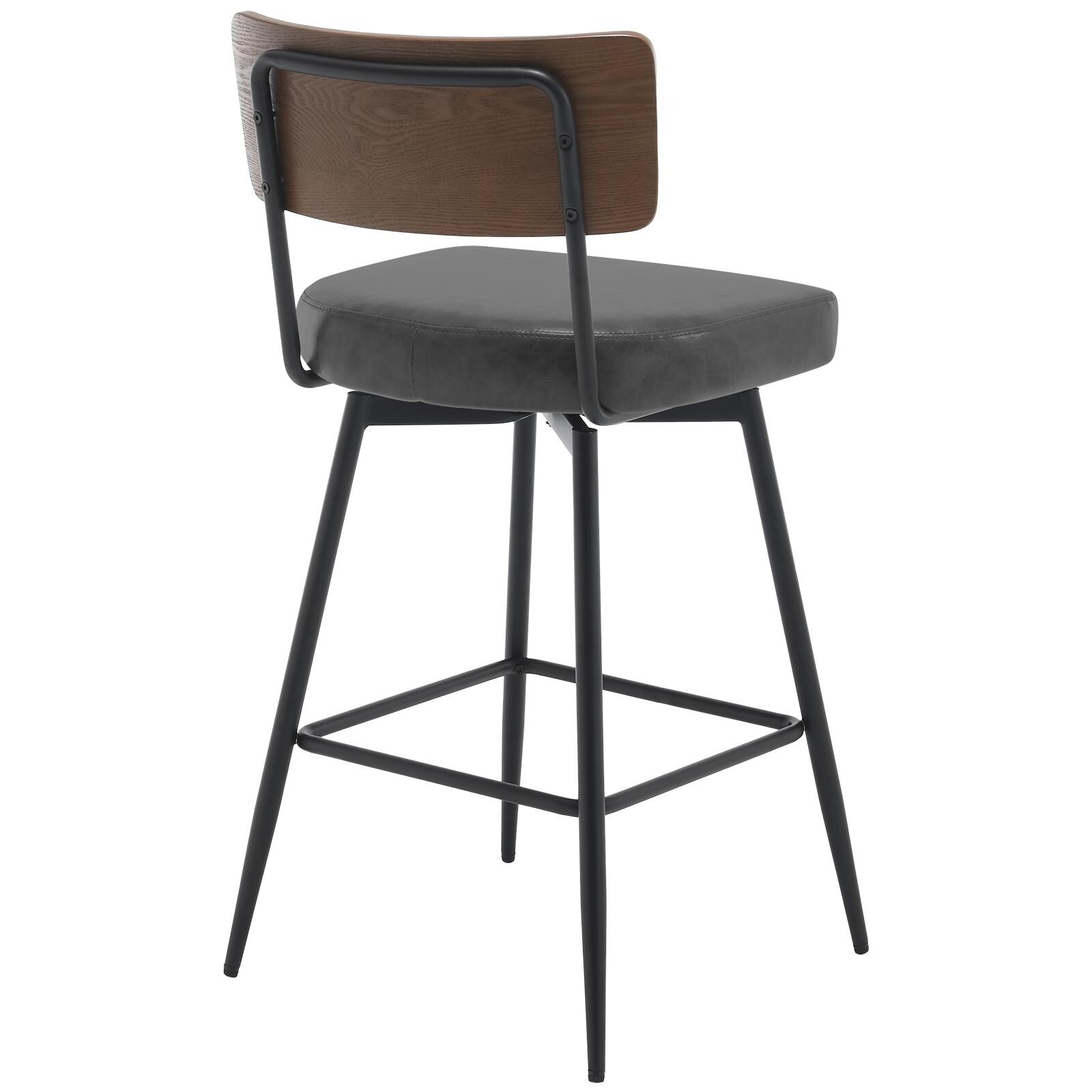 Lot de 2/3/4 tabourets de bar/comptoir pivotants rembourrés en similicuir