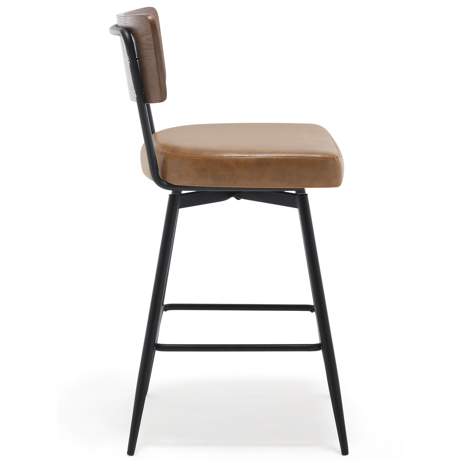 Lot de 2/3/4 tabourets de bar/comptoir pivotants rembourrés en similicuir