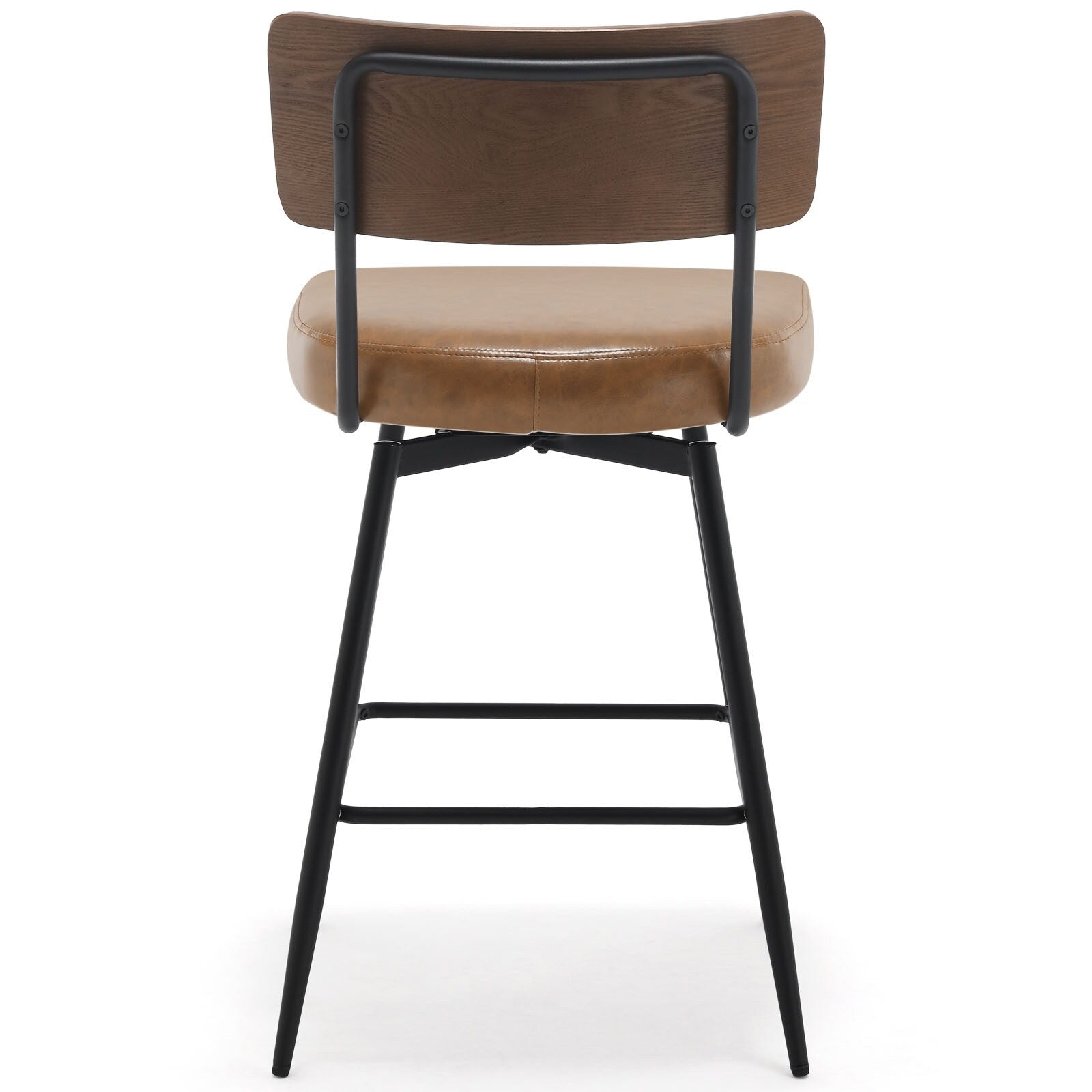 Lot de 2/3/4 tabourets de bar/comptoir pivotants rembourrés en similicuir