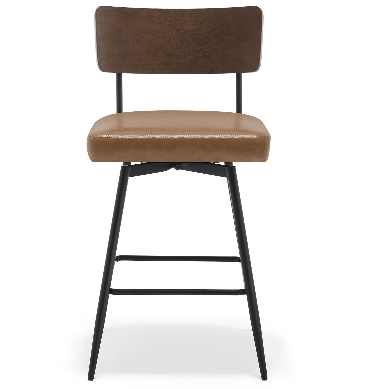 Lot de 2/3/4 tabourets de bar/comptoir pivotants rembourrés en similicuir