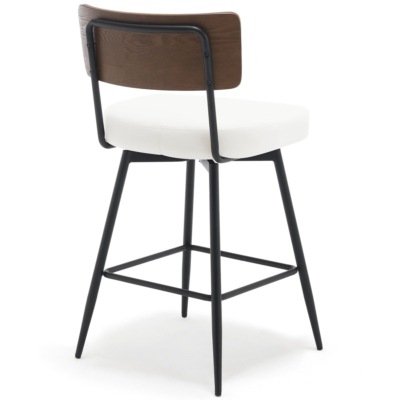 Lot de 2/3/4 tabourets de bar/comptoir pivotants rembourrés en similicuir