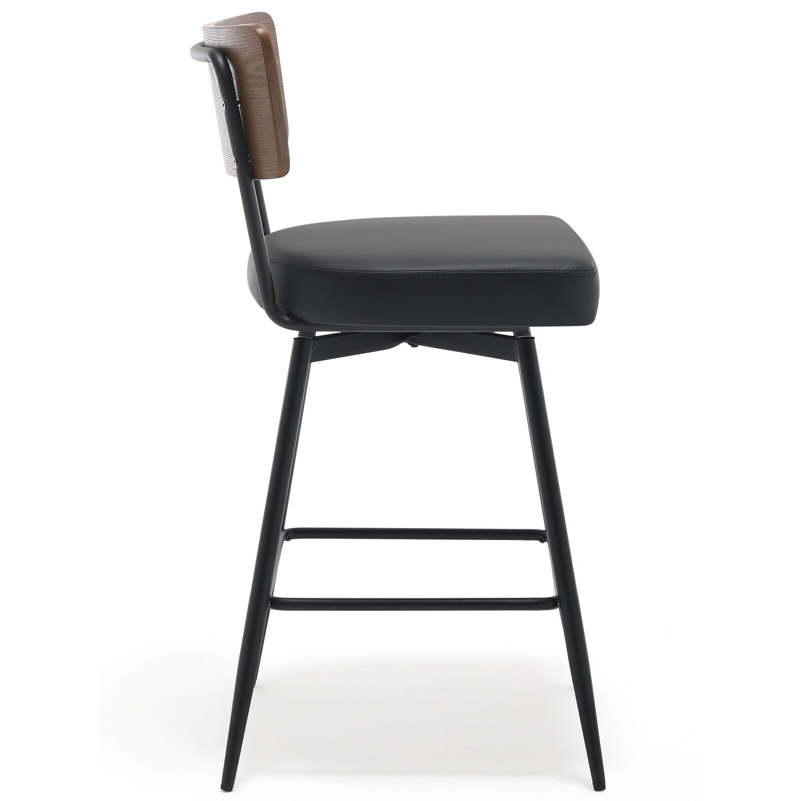 Lot de 2/3/4 tabourets de bar/comptoir pivotants rembourrés en similicuir