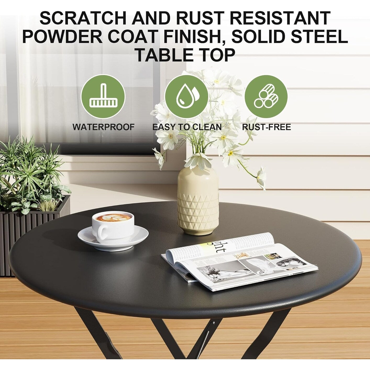 Ensembles de bistrot de patio 3 pièces