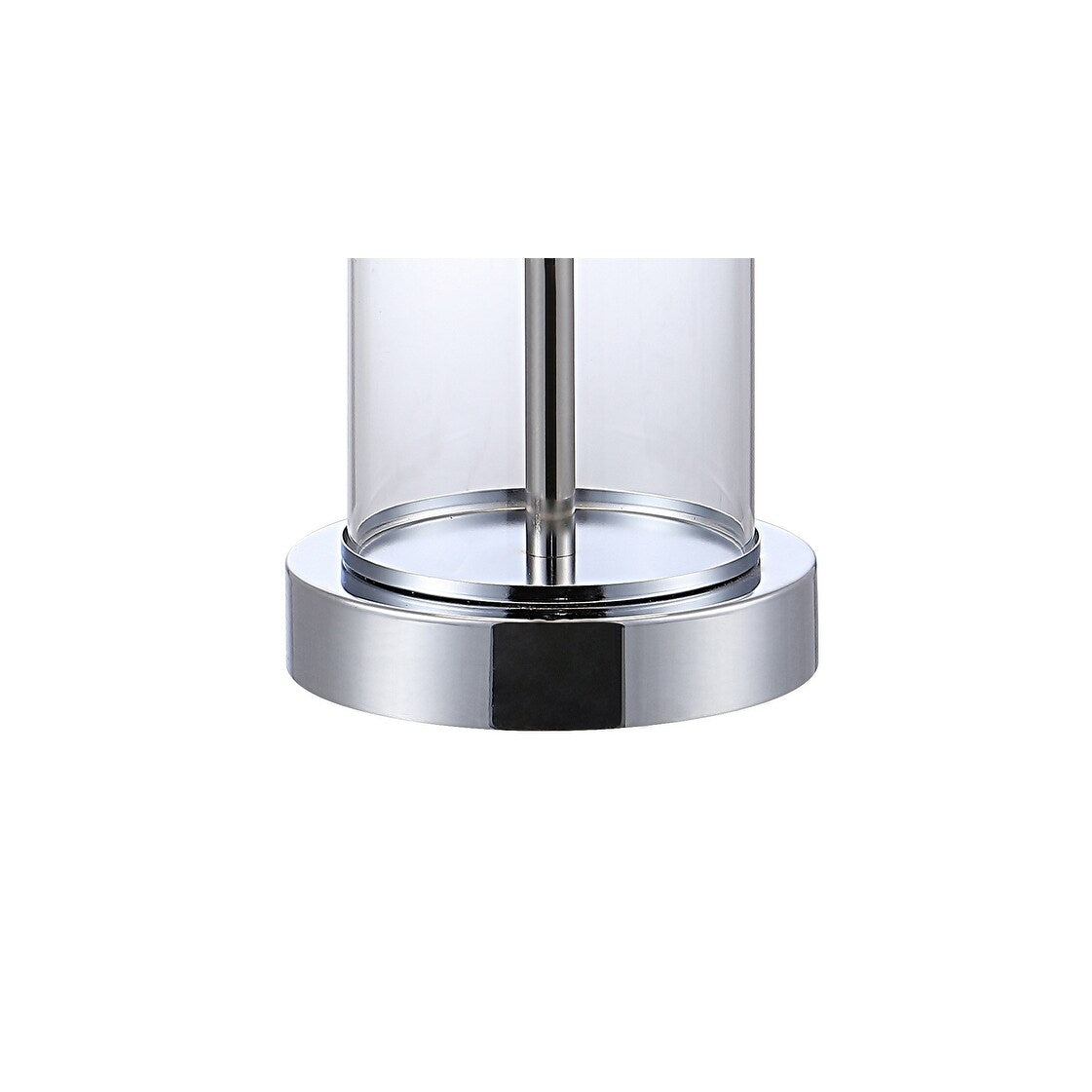 Lampe de table à LED Cabell 21 en verre, contemporaine et moderne, avec chargeur USB, bronze huilé (lot de 2) par JONATHAN Y