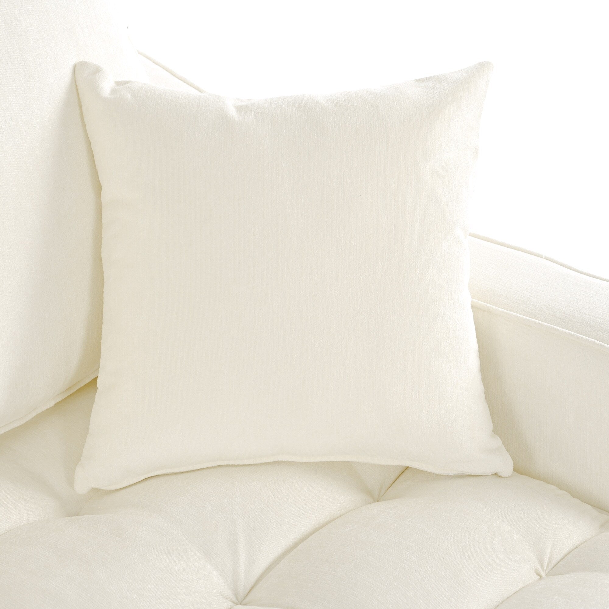 Canapé-lit en chenille, canapé-lit rembourré avec dossier capitonné et 2 coussins amovibles pour le salon