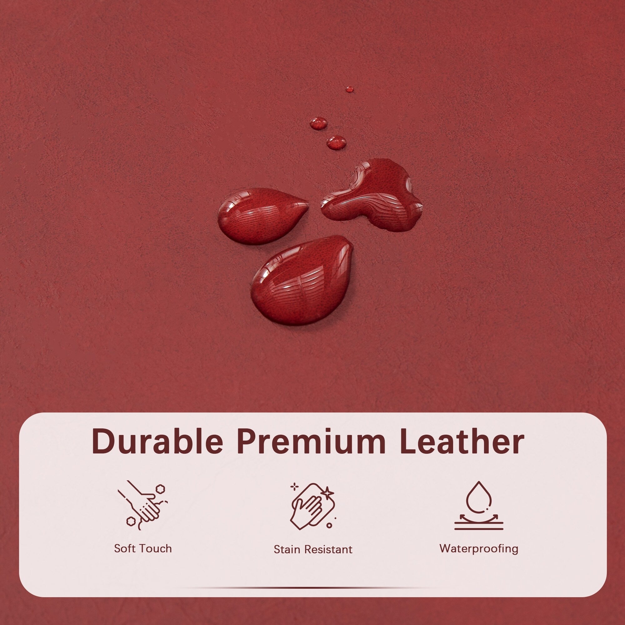 Pouf de rangement rectangulaire rembourré 50,3 x 17,50 x 18 po - Similicuir