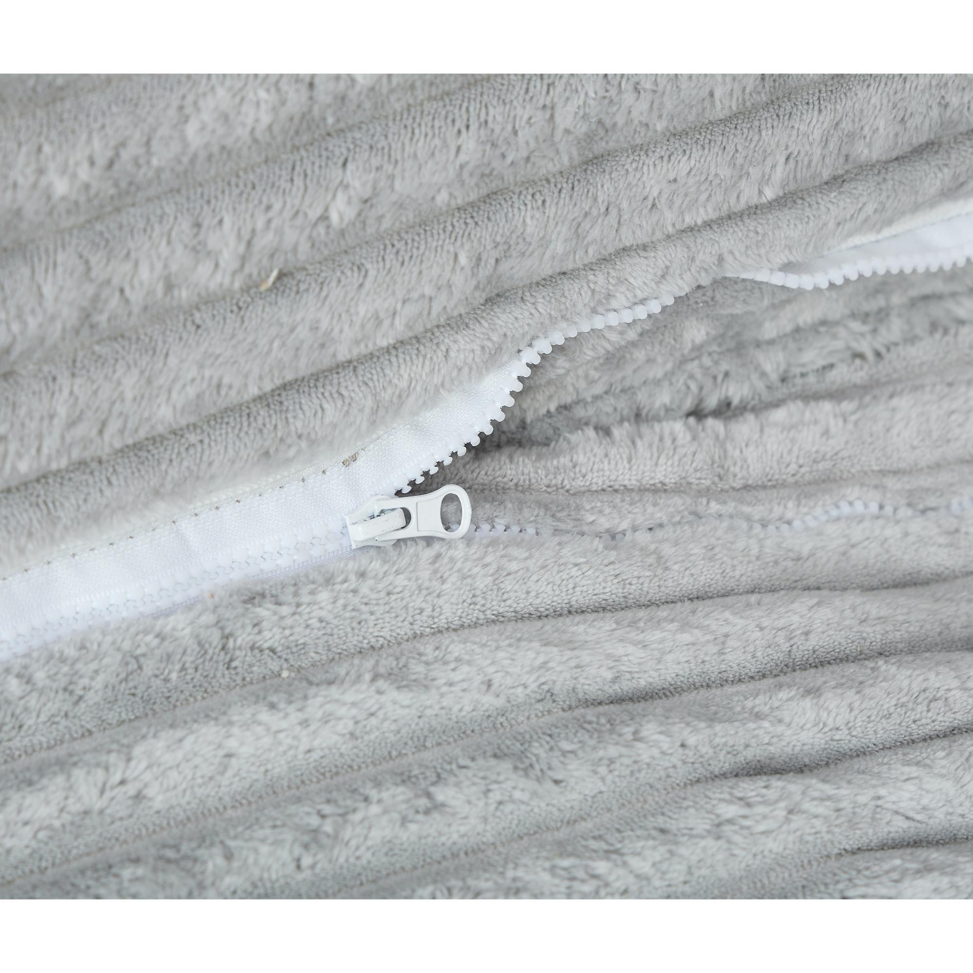 Canapé-lit Harmonia 109 W surdimensionné en velours côtelé, siège profond, double méridienne avec 4 oreillers