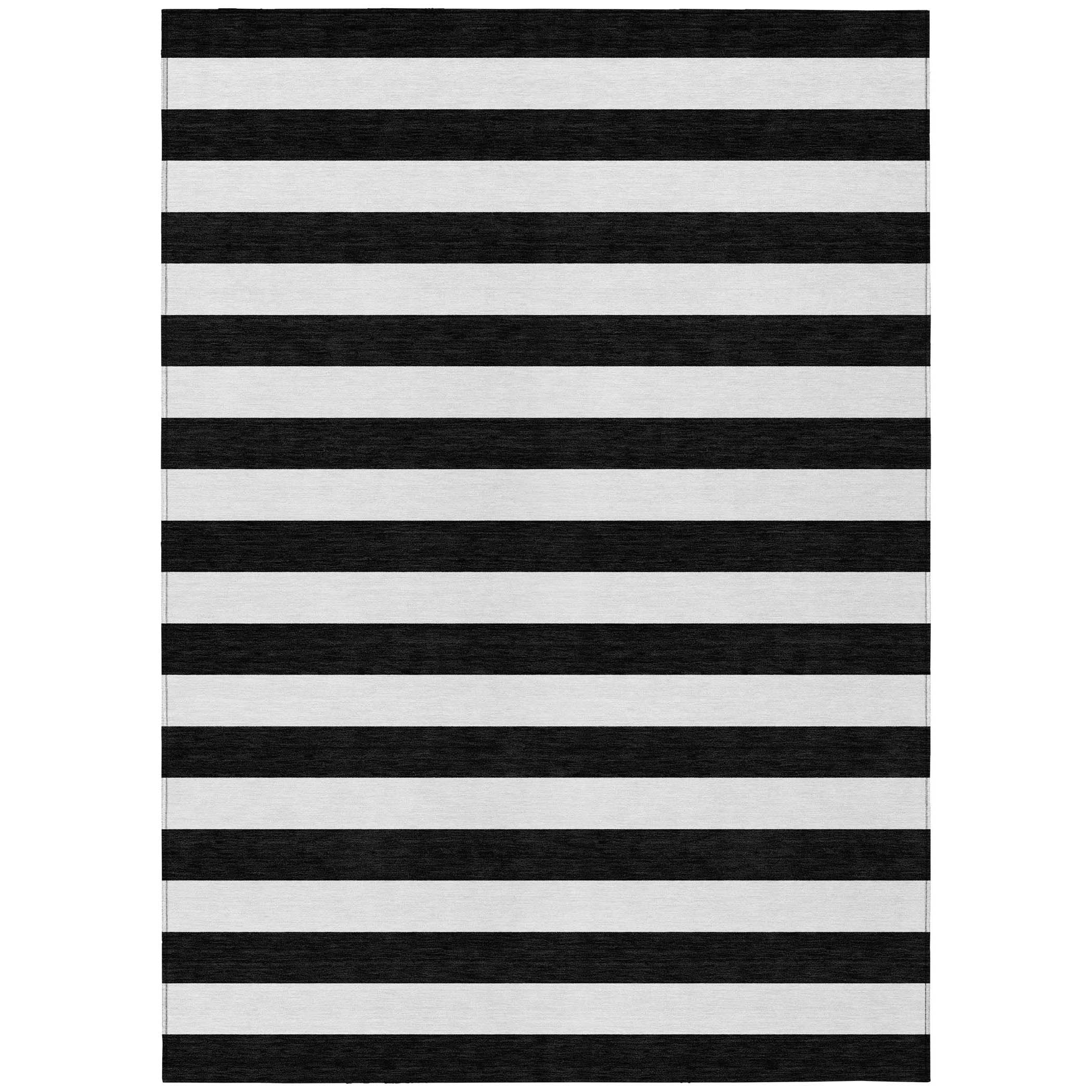 Tapis Chantille à rayures cabana lavable en machine pour intérieur/extérieur