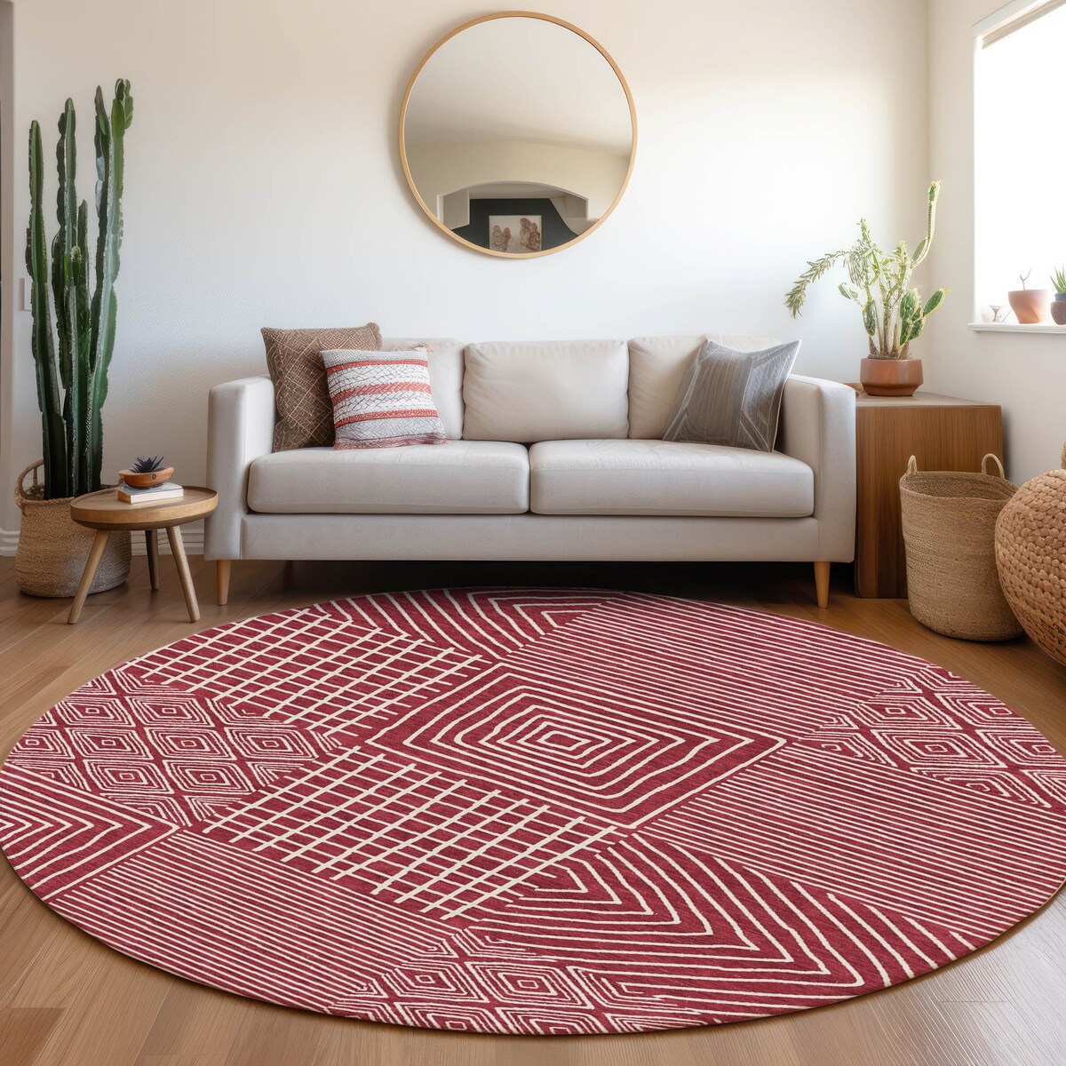 Tapis moderne en mosaïque Chantille lavable en machine pour intérieur/extérieur