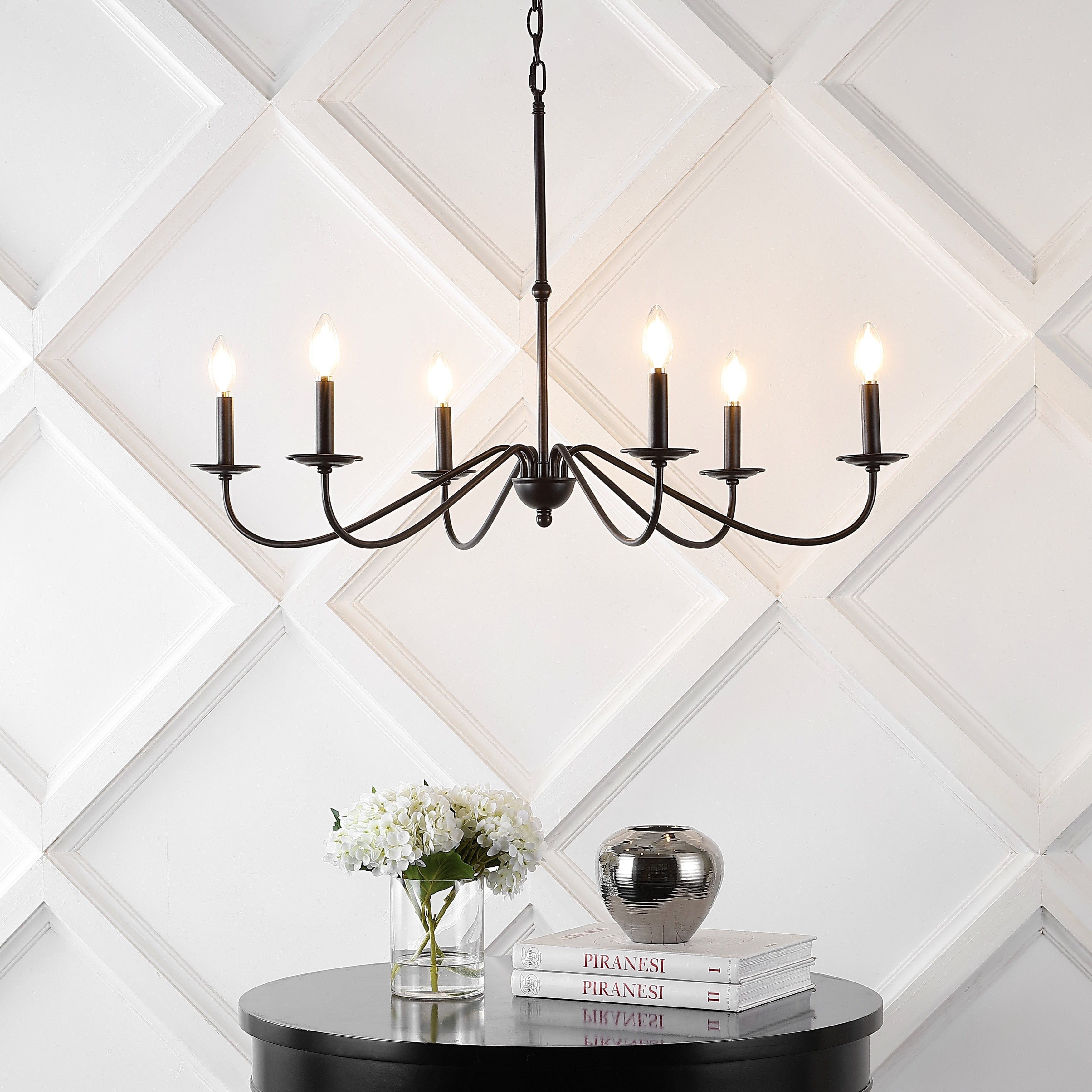 Lustre LED en fer à 6 lumières, 34,75 $, par JONATHAN Y