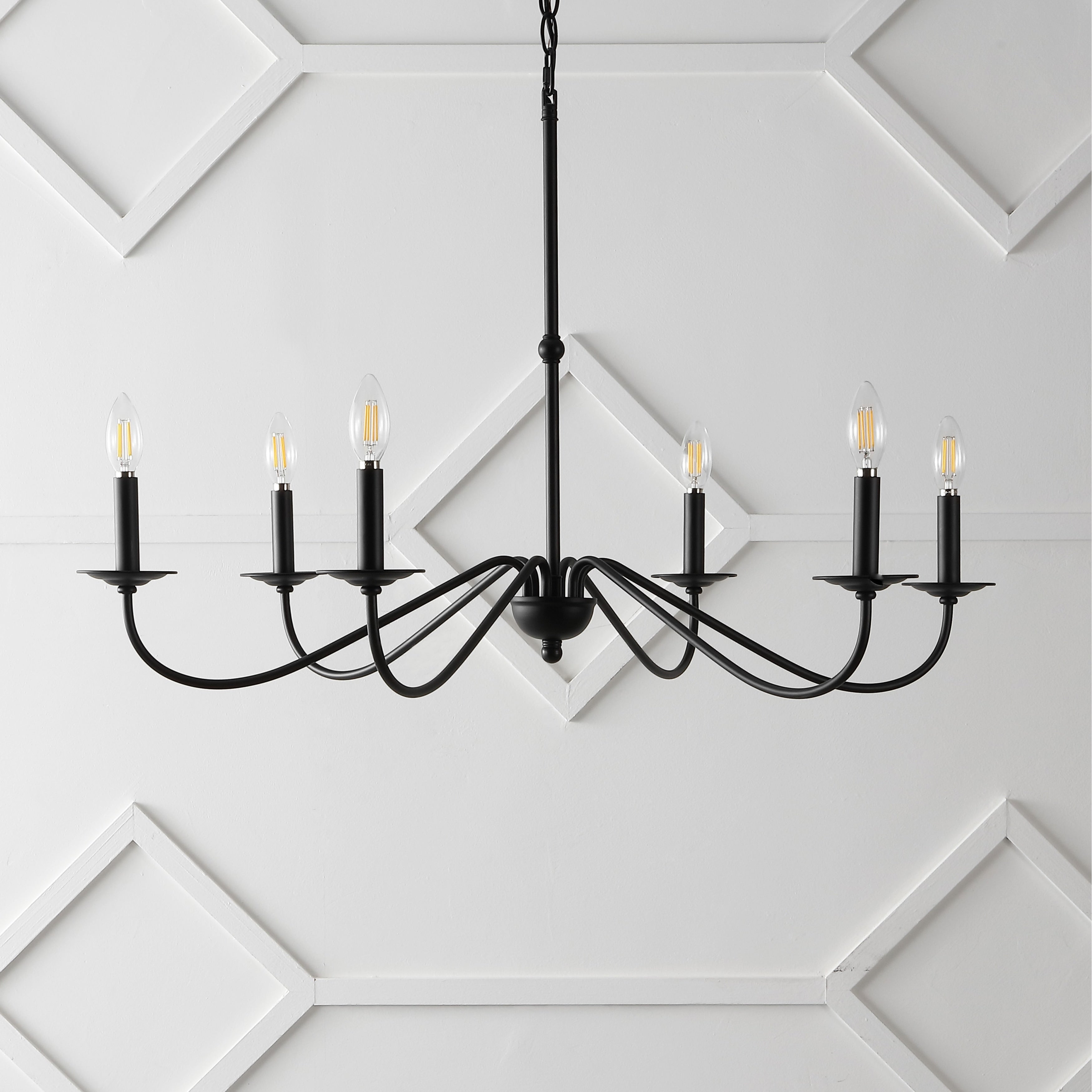 Lustre LED en fer à 6 lumières, 34,75 $, par JONATHAN Y