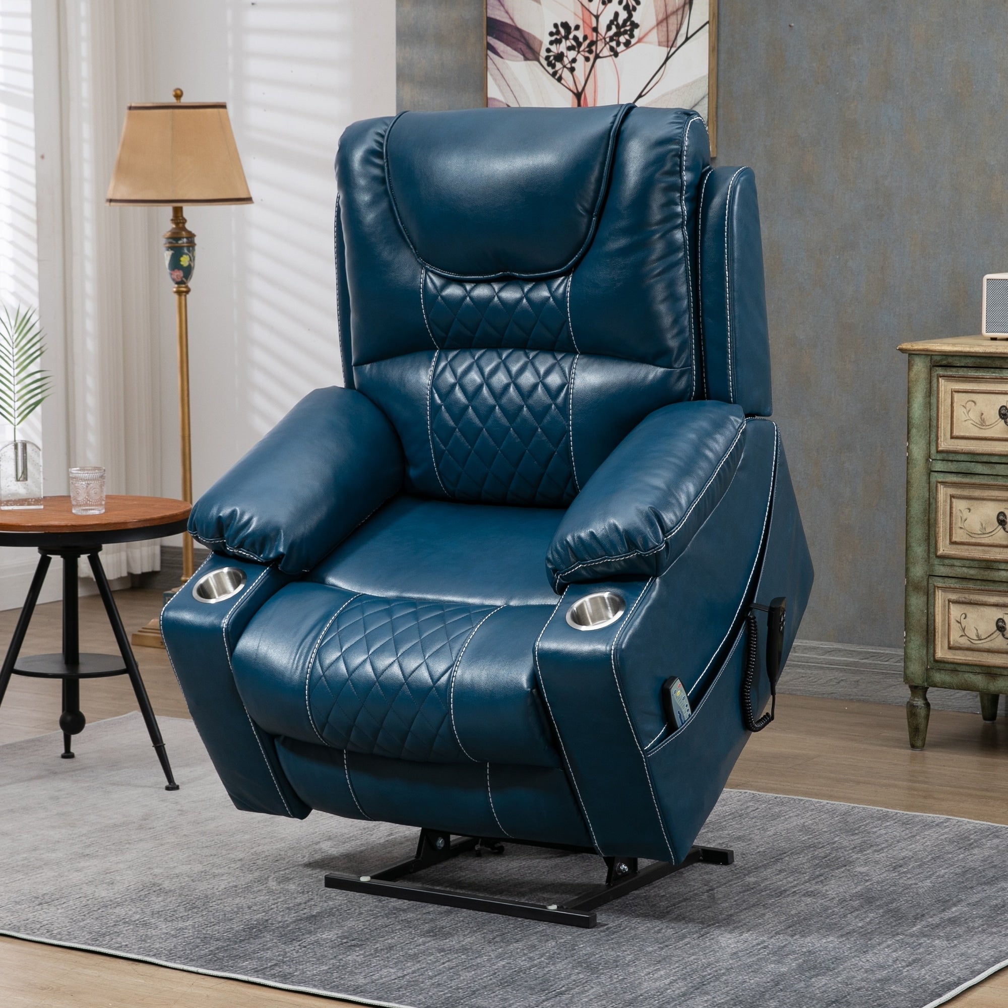 Fauteuil inclinable électrique surdimensionné à 180°, à double moteur et à commande indépendante, modèle phare amélioré