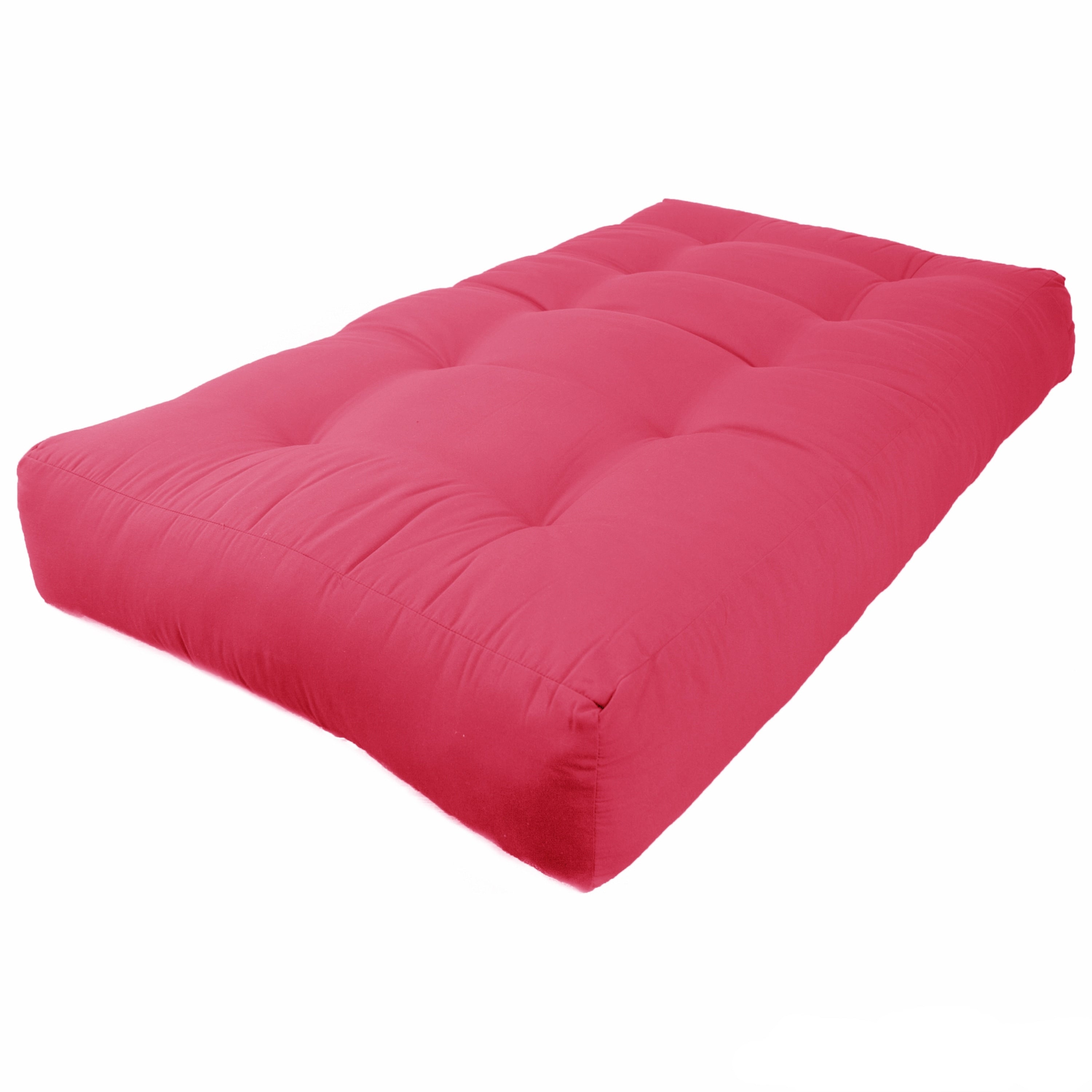 Matelas futon en sergé de 10 pouces d'épaisseur (simple, double ou grand lit)