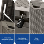 Coffre de rangement extérieur étanche de 100 gallons - Non applicable