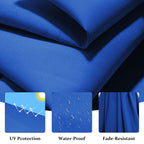 Parasol déporté suspendu à manivelle en acier de 3 m