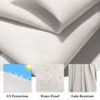 Parasol déporté suspendu à manivelle en acier de 3 m