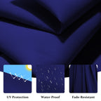 Parasol déporté suspendu à manivelle en acier de 3 m