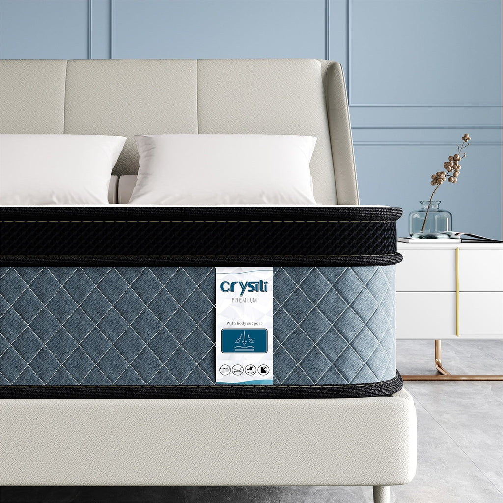 Matelas hybride moelleux de 14 pouces dans une boîte