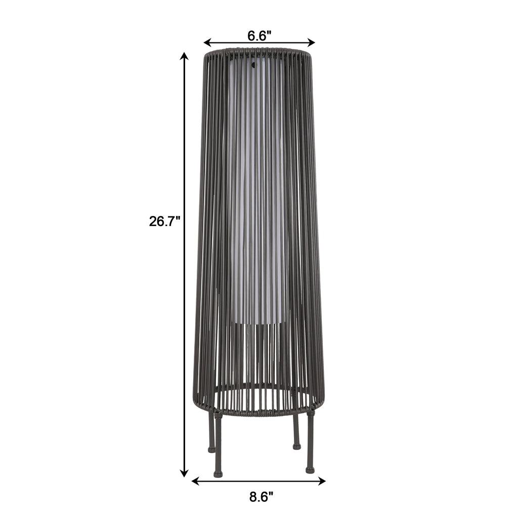 Lot de 2 lampadaires solaires d'extérieur