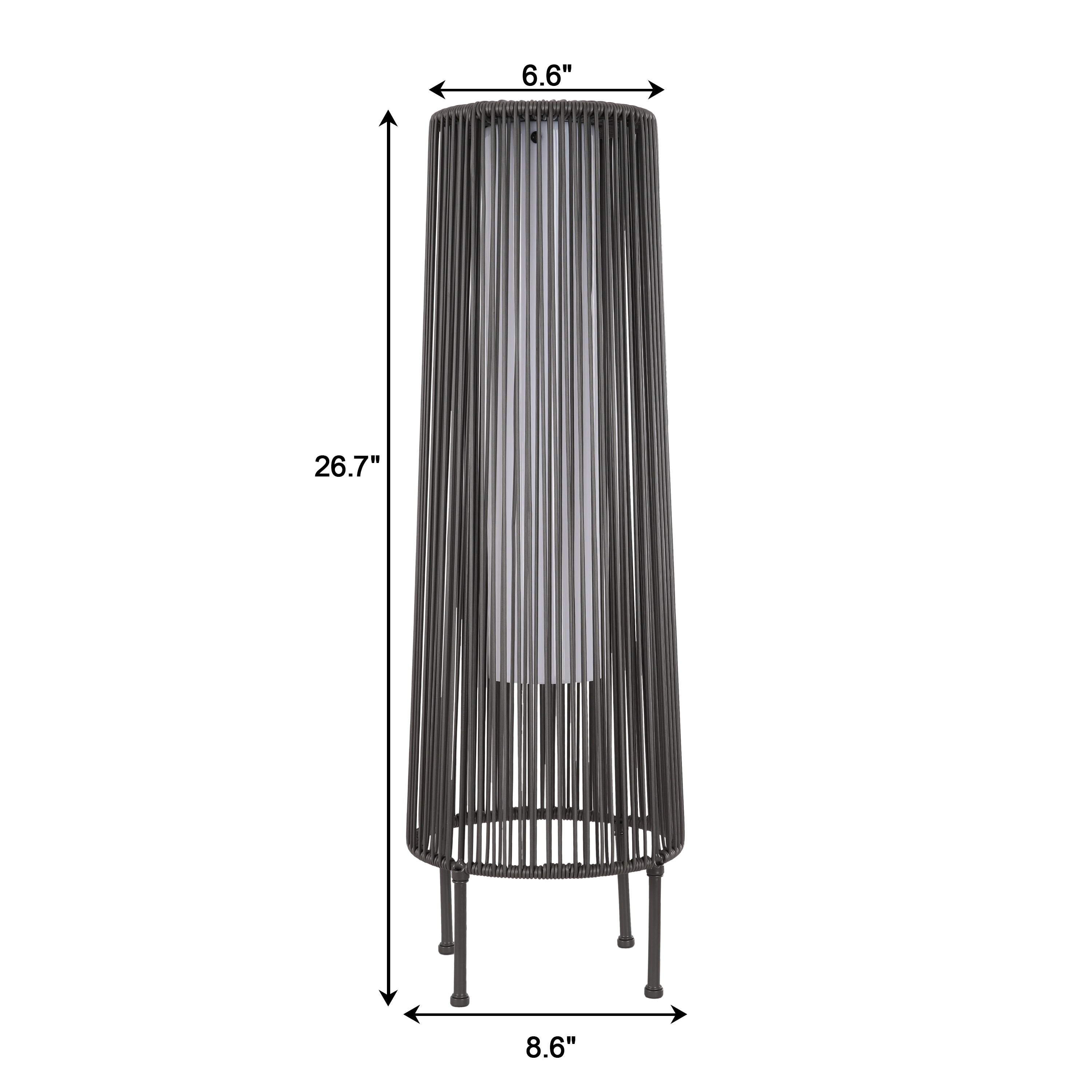 Lot de 2 lampadaires solaires d'extérieur
