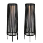 Lot de 2 lampadaires solaires d'extérieur