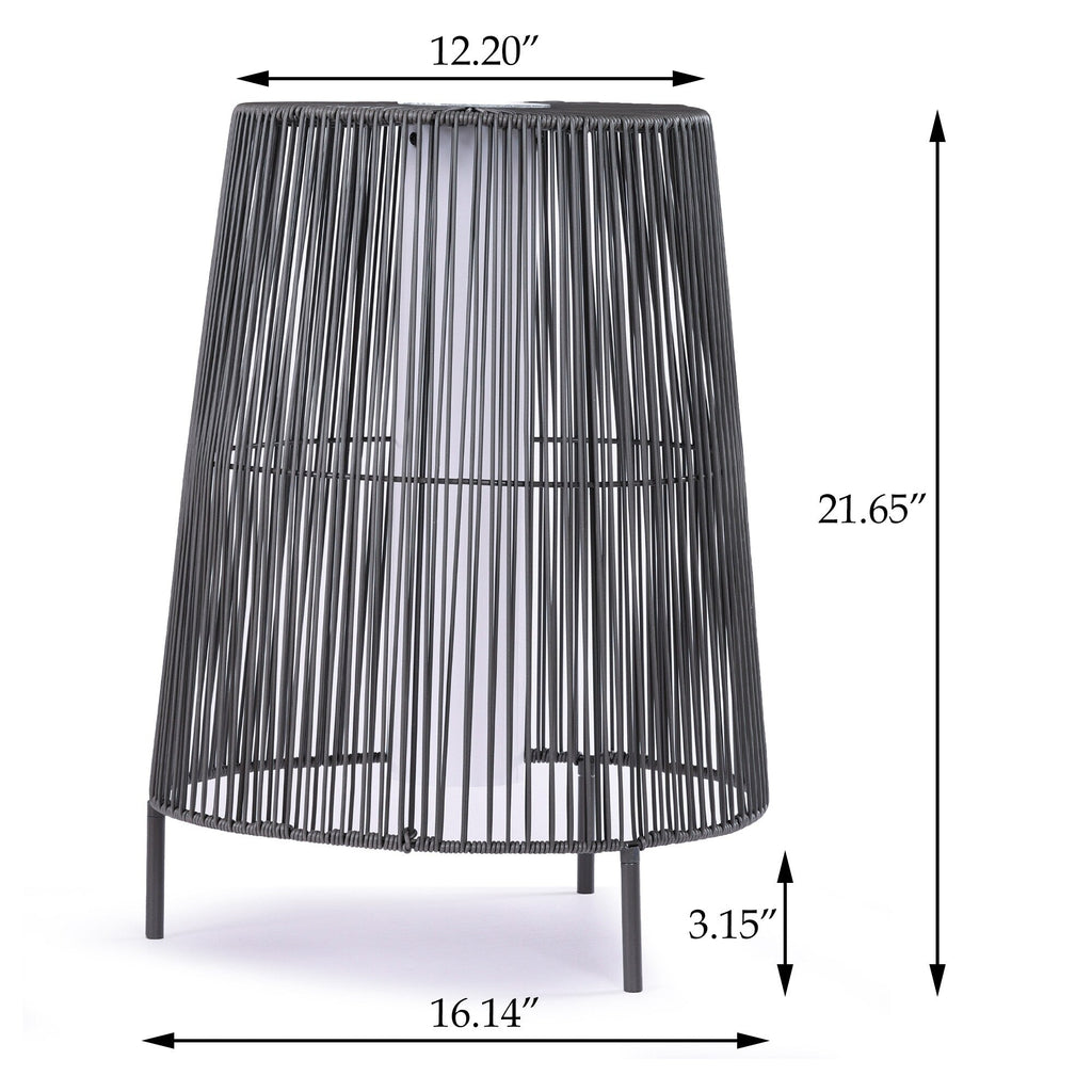 Lot de 2 lampadaires solaires d'extérieur