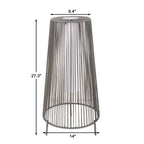 Lot de 2 lampadaires solaires d'extérieur