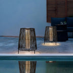 Lot de 2 lampadaires solaires d'extérieur