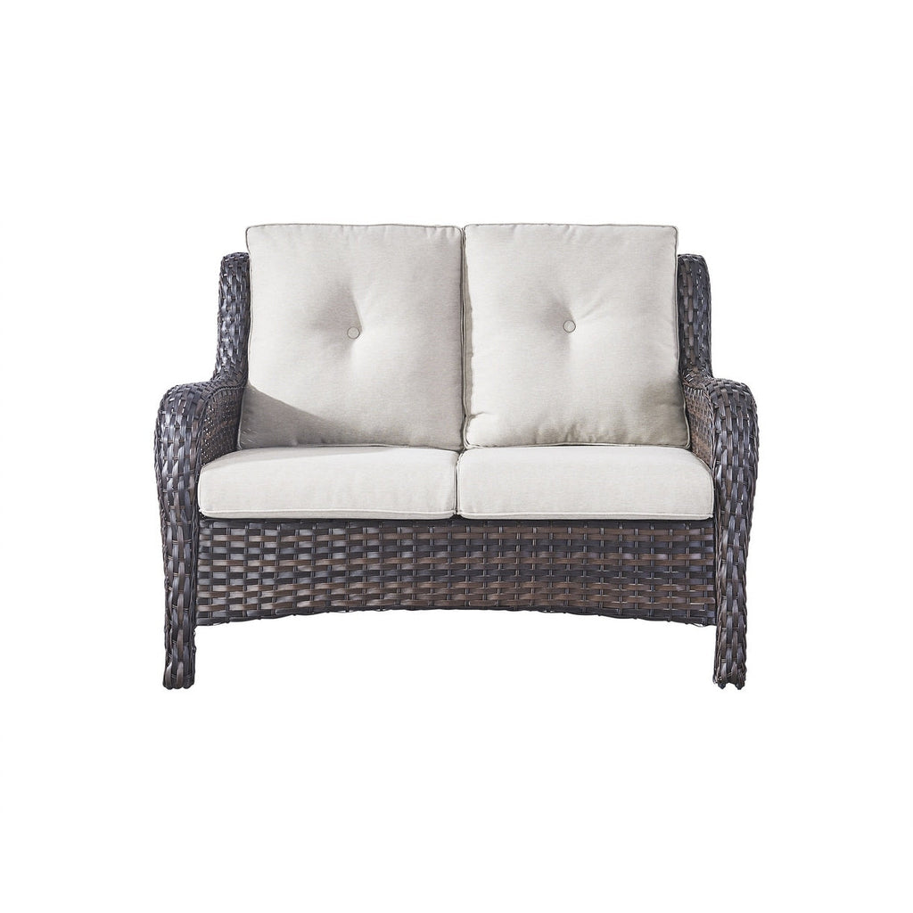 Ensemble de canapés d'extérieur en osier Gymojoy avec causeuse et canapé en rotin