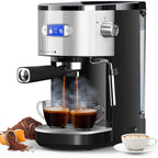 Machine à expresso 20 bars avec mousseur à lait et buse vapeur, machine à cappuccino et latte pour la maison, cadeau pour les amateurs de café
