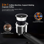 Machine à expresso 20 bars avec mousseur à lait et buse vapeur, machine à cappuccino et latte pour la maison, cadeau pour les amateurs de café
