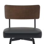 Lot de 2/3/4 tabourets de bar/comptoir pivotants rembourrés en similicuir