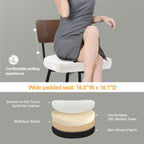 Lot de 2/3/4 tabourets de bar/comptoir pivotants rembourrés en similicuir