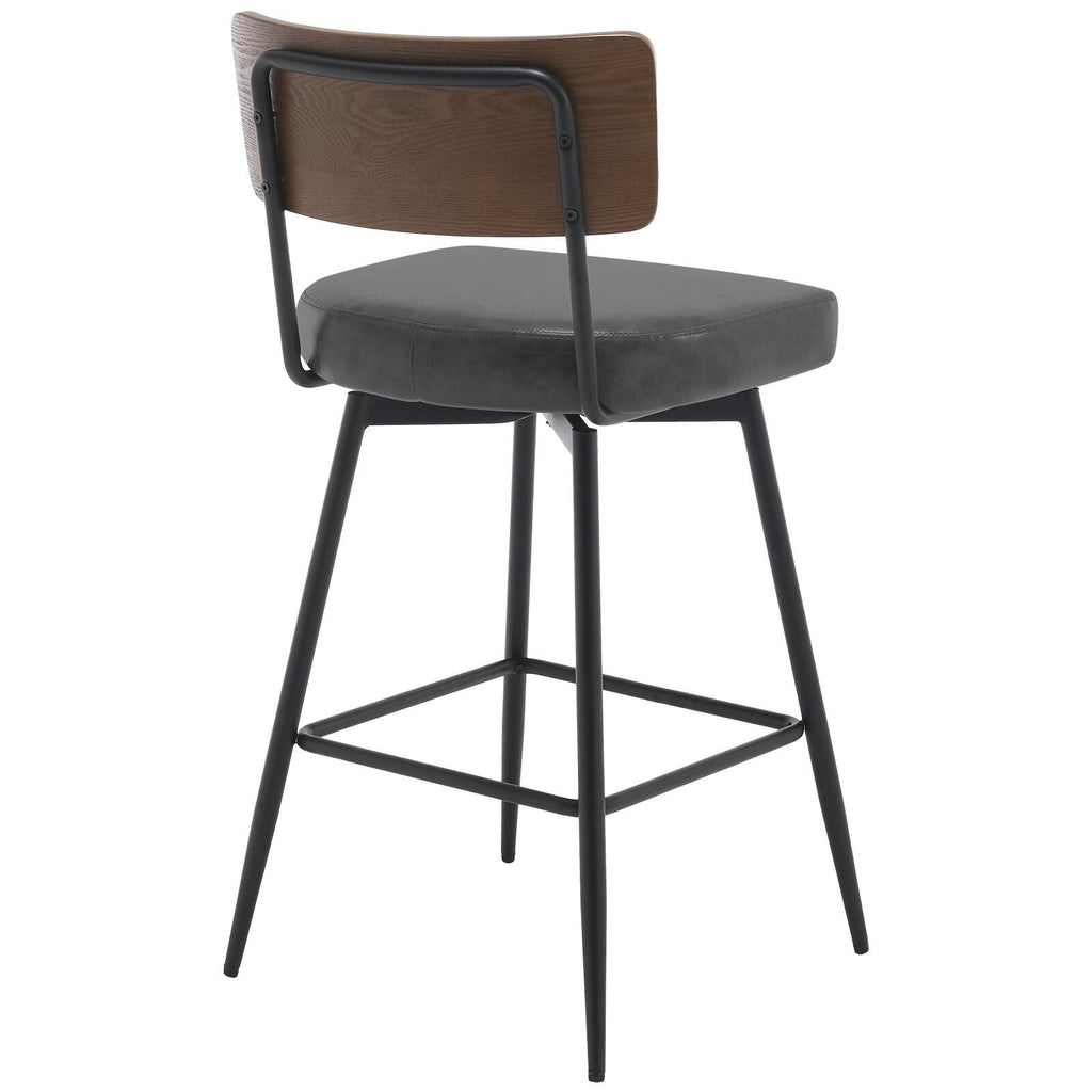 Lot de 2/3/4 tabourets de bar/comptoir pivotants rembourrés en similicuir