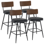 Lot de 2/3/4 tabourets de bar/comptoir pivotants rembourrés en similicuir