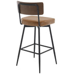 Lot de 2/3/4 tabourets de bar/comptoir pivotants rembourrés en similicuir