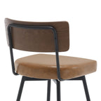 Lot de 2/3/4 tabourets de bar/comptoir pivotants rembourrés en similicuir