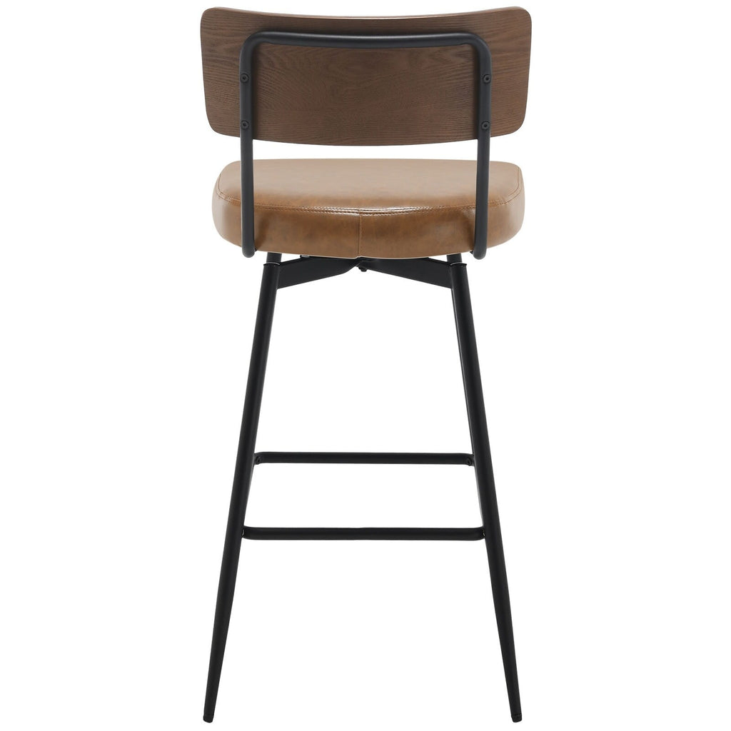 Lot de 2/3/4 tabourets de bar/comptoir pivotants rembourrés en similicuir