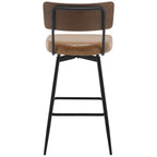 Lot de 2/3/4 tabourets de bar/comptoir pivotants rembourrés en similicuir