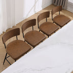 Lot de 2/3/4 tabourets de bar/comptoir pivotants rembourrés en similicuir