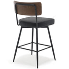 Lot de 2/3/4 tabourets de bar/comptoir pivotants rembourrés en similicuir