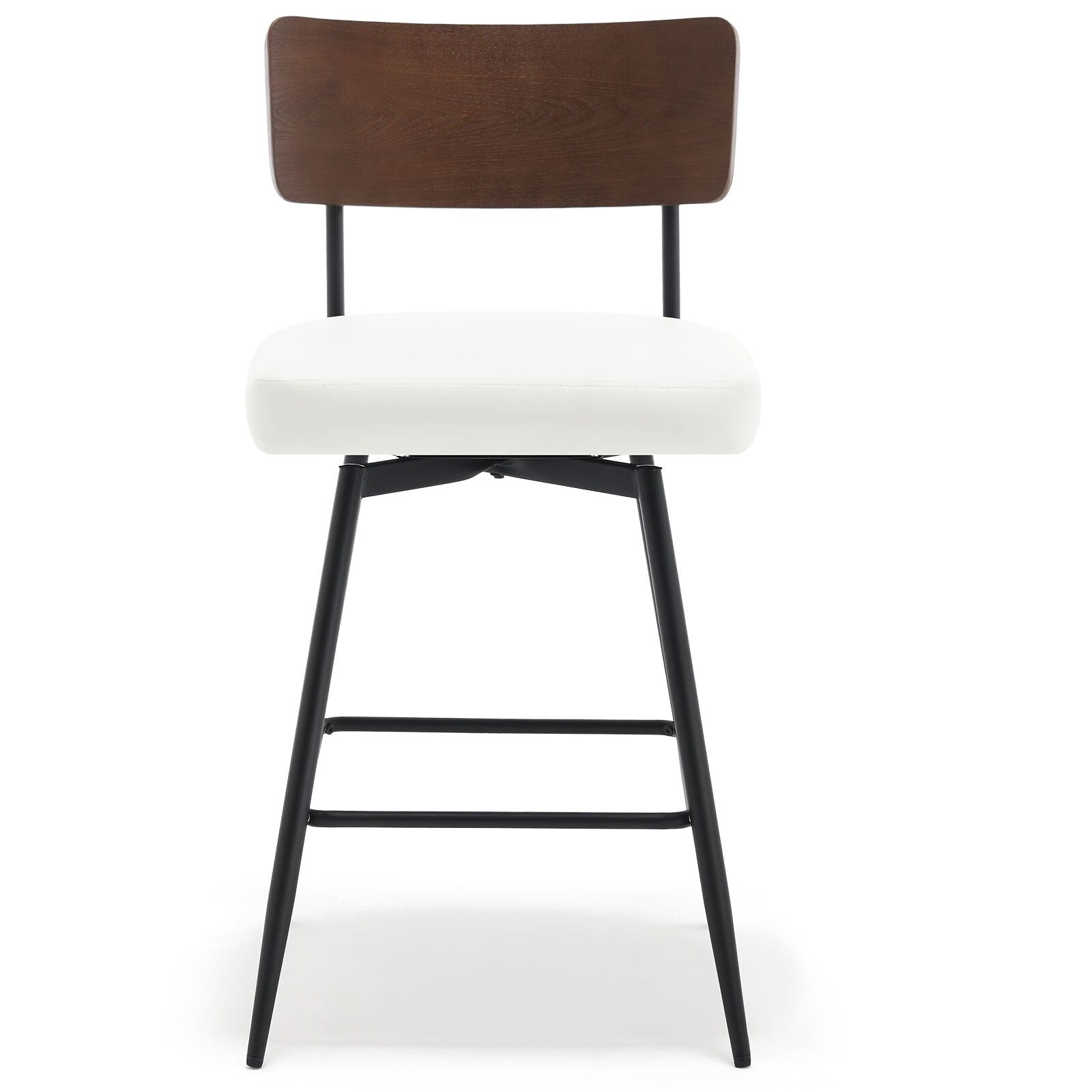 Lot de 2/3/4 tabourets de bar/comptoir pivotants rembourrés en similicuir