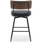 Lot de 2/3/4 tabourets de bar/comptoir pivotants rembourrés en similicuir