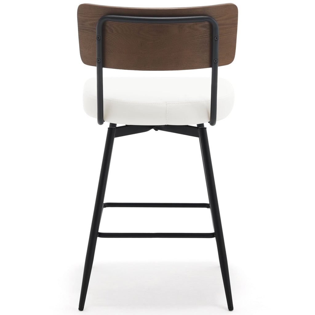 Lot de 2/3/4 tabourets de bar/comptoir pivotants rembourrés en similicuir