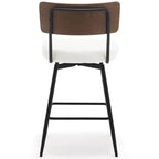 Lot de 2/3/4 tabourets de bar/comptoir pivotants rembourrés en similicuir