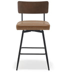 Lot de 2/3/4 tabourets de bar/comptoir pivotants rembourrés en similicuir