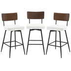 Lot de 2/3/4 tabourets de bar/comptoir pivotants rembourrés en similicuir