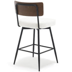 Lot de 2/3/4 tabourets de bar/comptoir pivotants rembourrés en similicuir